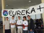 L'équipe Eurêka Plus présente sur la campagne (manque Edouard sur la photo)